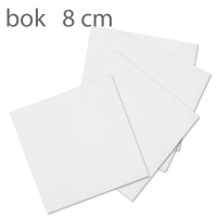 Kwadratowy podkład pod monoporcje biały - 08cm 100szt