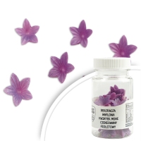 Kwiatki waflowe - fioletowe cieniowane 40szt