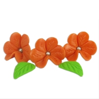 Kwiatuszki cukrowe - Irys pomarańczowy 7szt