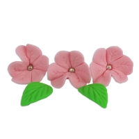 Kwiatuszki cukrowe - Irys różowy jasny 7szt