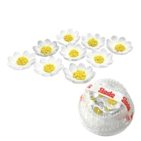 Kwiaty cukrowe - Rumianek biały 9szt