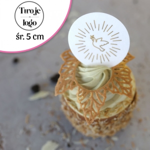 Logo średnica 5cm na jadalnym papierze opłatkowym - 400szt