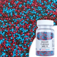 Maczek cukrowy - kolorowy MIX 12 - 75g