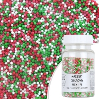 Maczek cukrowy - kolorowy MIX 4 - 75g