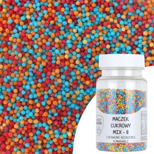 Maczek cukrowy - kolorowy MIX 8 - 75g