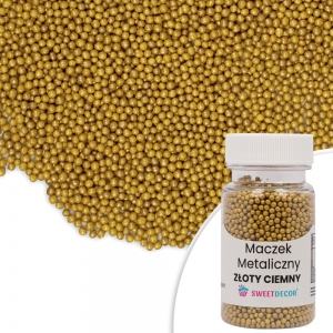 Maczek cukrowy metaliczny - złoty ciemny - 50g