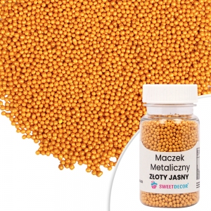 Maczek cukrowy metaliczny - złoty jasny - 50g