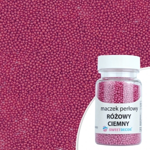 Maczek cukrowy - perłowy Różowy Ciemny - 50g
