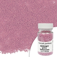 Maczek cukrowy - perłowy Różowy - Guma Balonowa - 50g