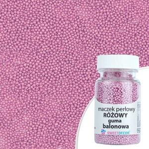 Maczek cukrowy - perłowy Różowy - Guma Balonowa - 50g