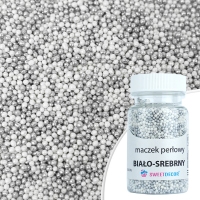 Maczek perłowy biało srebrny - 50g