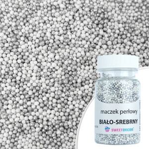 Maczek perłowy biało srebrny - 50g