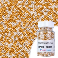 Maczek perłowy biało złoty - 50g