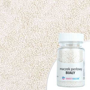 Maczek perłowy biały 1mm - 50g