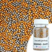 Maczek perłowy srebrno złoty - 50g
