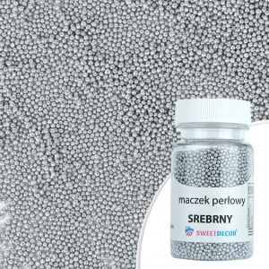 Maczek perłowy srebrny 1mm 50g
