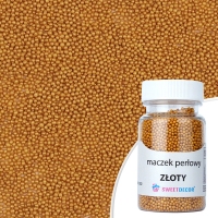 Maczek perłowy złoty 1mm - 50g