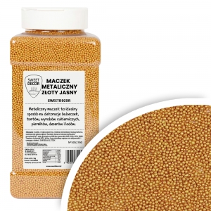Maczek perłowy złoty jasny (metaliczny) 1kg - PET