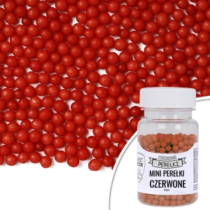 Mini perełki czerwone 40g