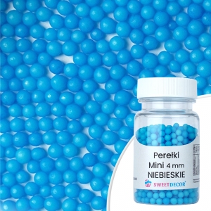 Mini perełki niebieskie 40g