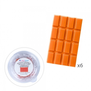Mini tabliczki czekolady pomarańczowa 6 szt.