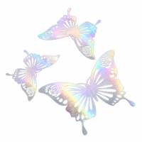 Motylki ozdobne holograficzne 3szt wz.6