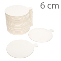 Okrągłe podkłady białe na porcje - 06cm