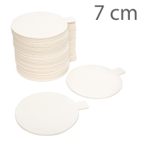 Okrągłe podkłady białe na porcje - 07cm