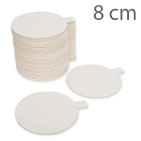 Okrągłe podkłady białe na porcje - 8cm