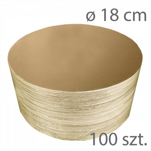 Okrągłe podkłady pod tort - 18cm (100szt)