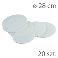 Okrągłe podkłady pod tort - 28cm - 20szt