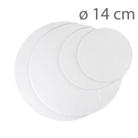 Okrągły podkład obustronnie powlekany - struktura drewna - 14cm