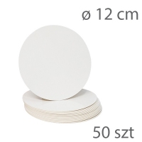 Okrągły podkład pod tort biały - 12cm