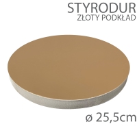 Okrągły podkład styrodur - wys. 22mm - 26cm (25,5cm)