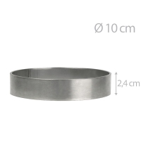 Okrągły rant do pieczenia i składania tortów 10 cm (wys 10cm) - GRUBY