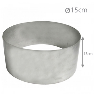 Okrągły rant do pieczenia i składania tortów 15cm (wys 13cm)