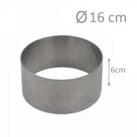 Okrągły rant do pieczenia i składania tortów 16cm (wys 6cm)