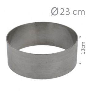 Okrągły rant do pieczenia i składania tortów 23cm (wys 13cm)