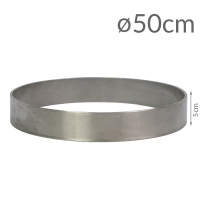 Okrągły rant do pieczenia i składania tortów 50cm (wys 5cm)