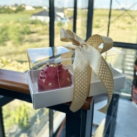 Opakowanie na 2szt monoporcji - białe z pokrywką - 1szt