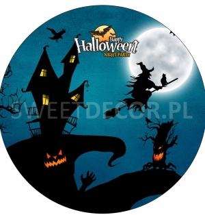 Opłatek na tort Halloween - 00585D   - 21 cm