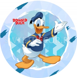 Opłatek na tort Kaczor Donald - 50319001C - 21 cm