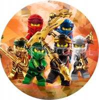 Opłatek na tort Ninjago - 50312602A - 21 cm
