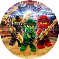 Opłatek na tort Ninjago - 50312602B - 21 cm