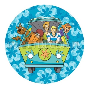 Opłatek na tort Scooby-Doo 4300 okrągły - 21 cm