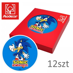 Opłatek na tort SONIC 21cm - opakowanie 12szt - PROMOCJA