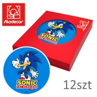 Opłatek na tort SONIC 21cm - opakowanie 12szt - PROMOCJA