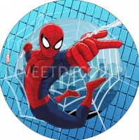 Opłatek na tort Spiderman - 50314060A- 21 cm
