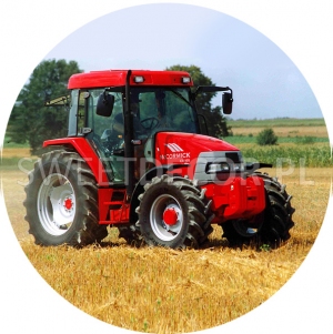 Opłatek na tort Traktor/Koparka - 00044B - 21 cm