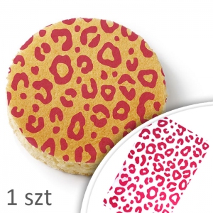 Papier do pieczenia - Panterka różowa - 30x40cm (1szt)